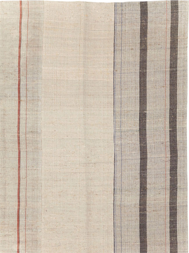 Vintage Turkish Flatweave Kilim Room Size Carpet, No.31290 - Staging