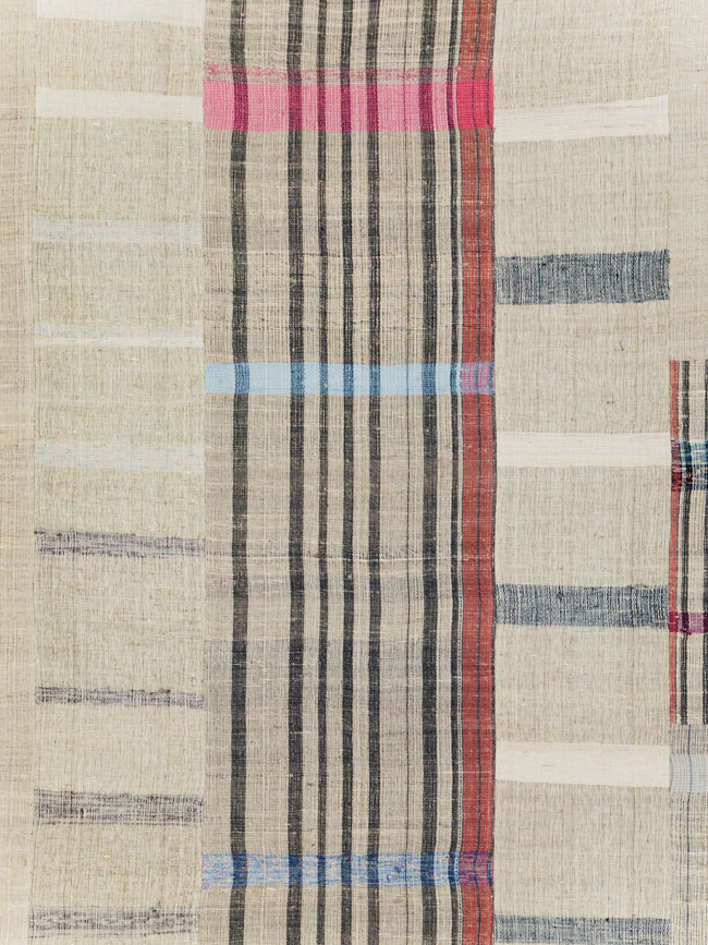 Vintage Turkish Flatweave Kilim Room Size Carpet, No.31297 - Staging