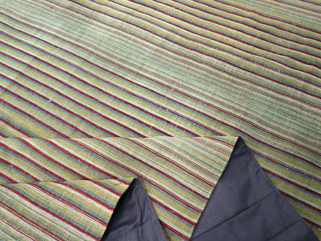 Vintage Turkish Flatweave Kilim Room Size Carpet, No.31299 - Staging