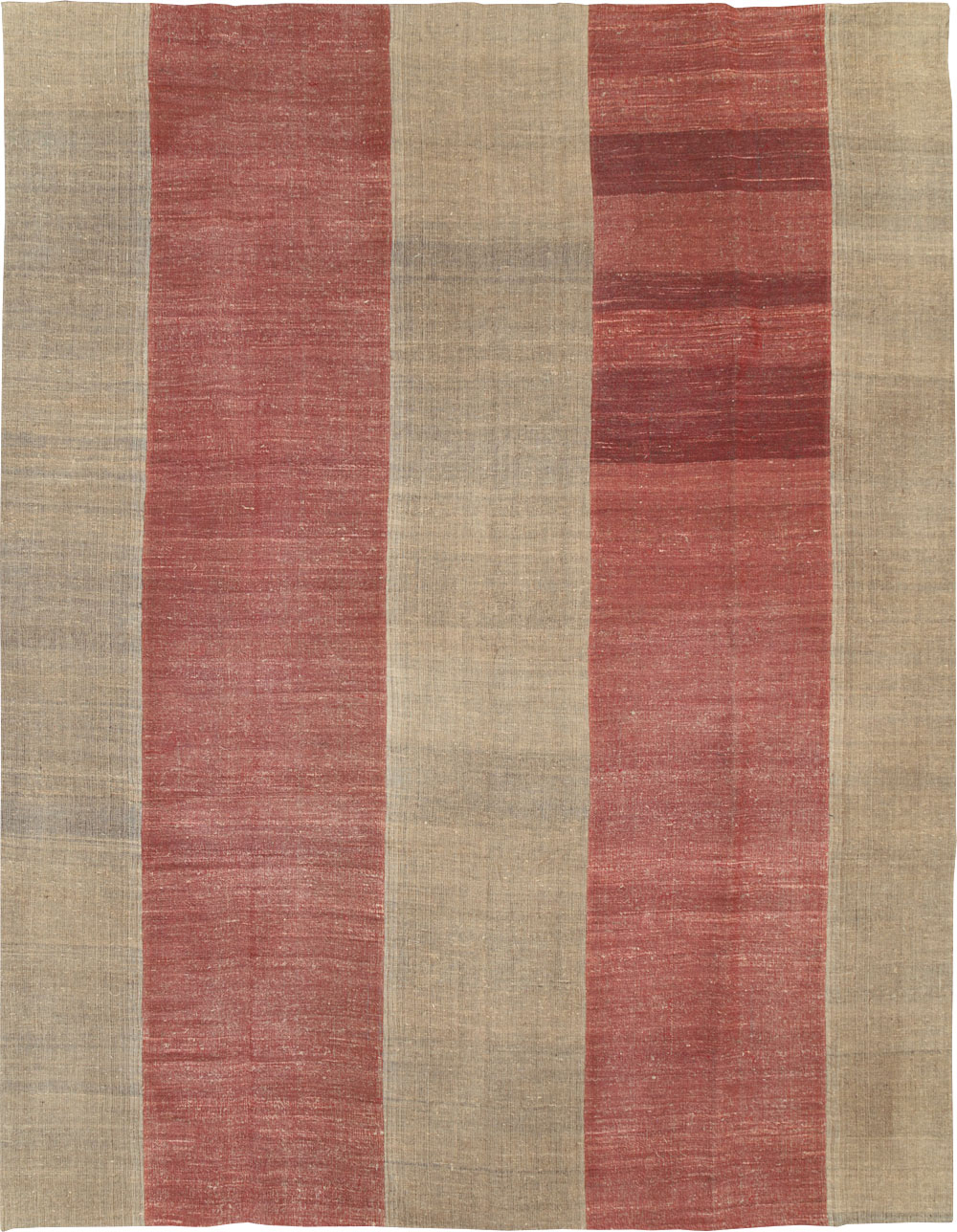 Vintage Turkish Flatweave Kilim Room Size Carpet, No.31306 - Staging