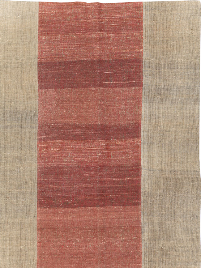 Vintage Turkish Flatweave Kilim Room Size Carpet, No.31306 - Staging