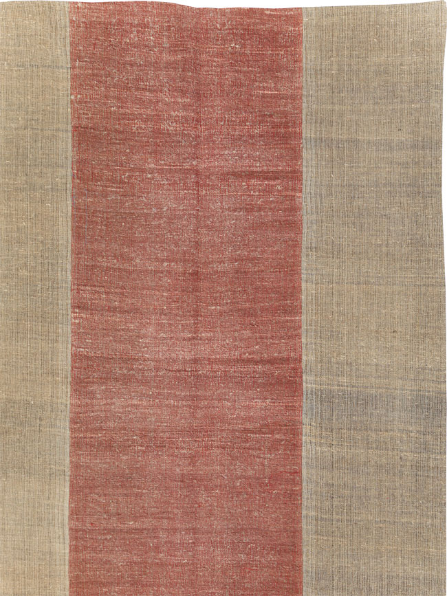 Vintage Turkish Flatweave Kilim Room Size Carpet, No.31306 - Staging