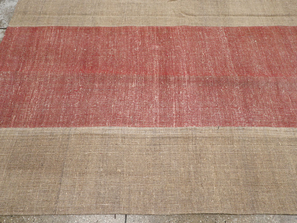 Vintage Turkish Flatweave Kilim Room Size Carpet, No.31306 - Staging