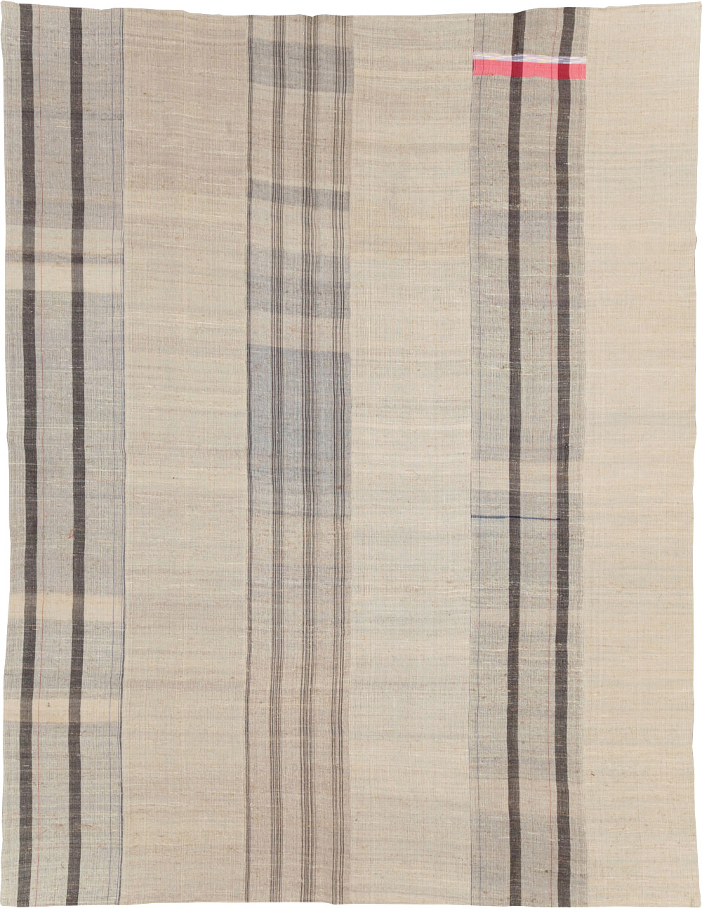 Vintage Turkish Flatweave Kilim Room Size Carpet, No.31307 - Staging