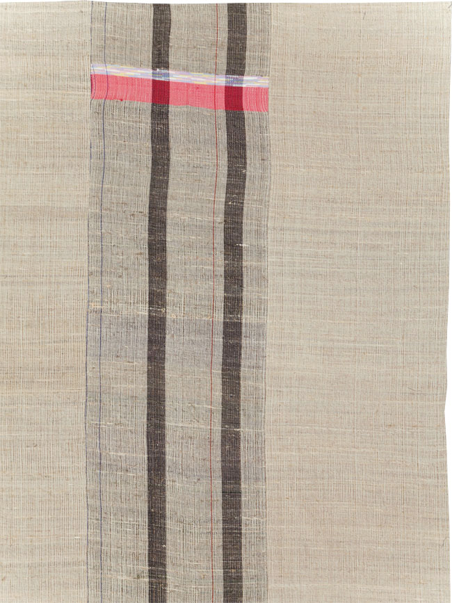 Vintage Turkish Flatweave Kilim Room Size Carpet, No.31307 - Staging