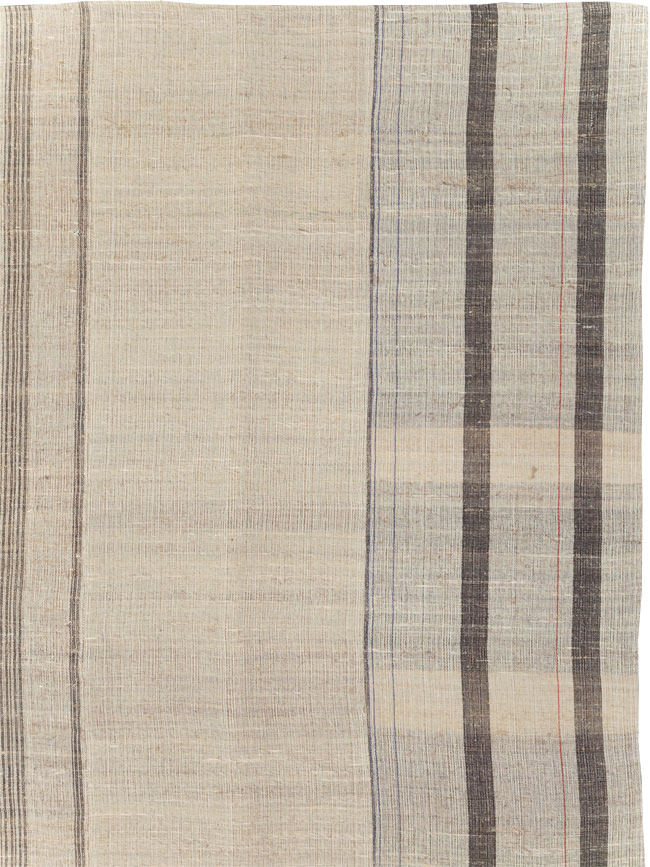 Vintage Turkish Flatweave Kilim Room Size Carpet, No.31307 - Staging