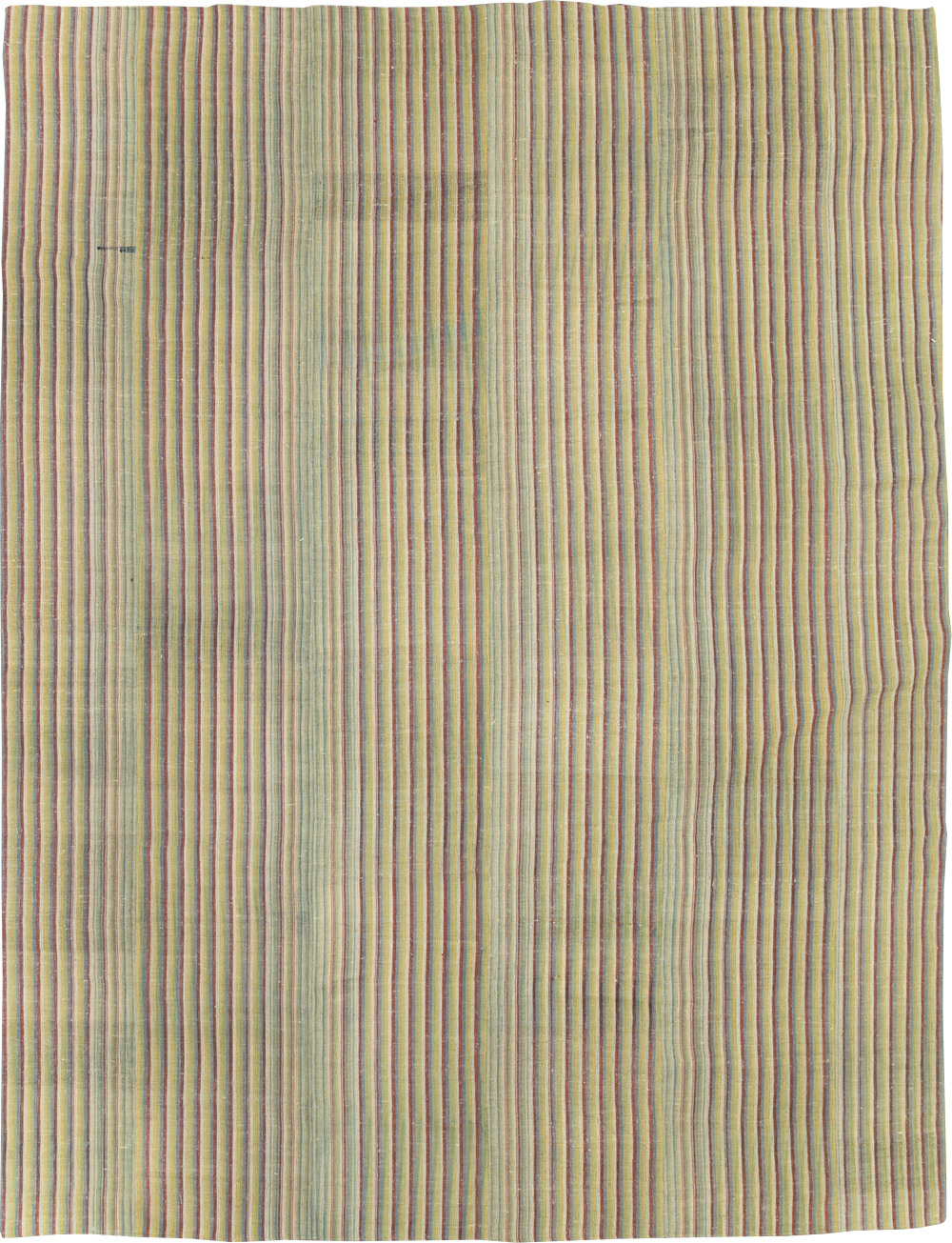 Vintage Turkish Flatweave Kilim Room Size Carpet, No.31309 - Staging