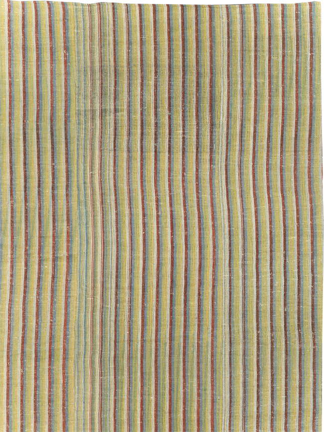 Vintage Turkish Flatweave Kilim Room Size Carpet, No.31309 - Staging