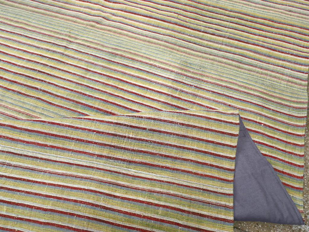 Vintage Turkish Flatweave Kilim Room Size Carpet, No.31309 - Staging