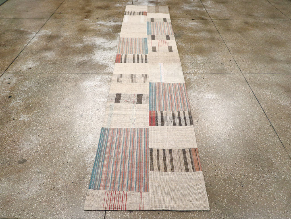 Vintage Turkish Flatweave Runner, No.31310 - Staging