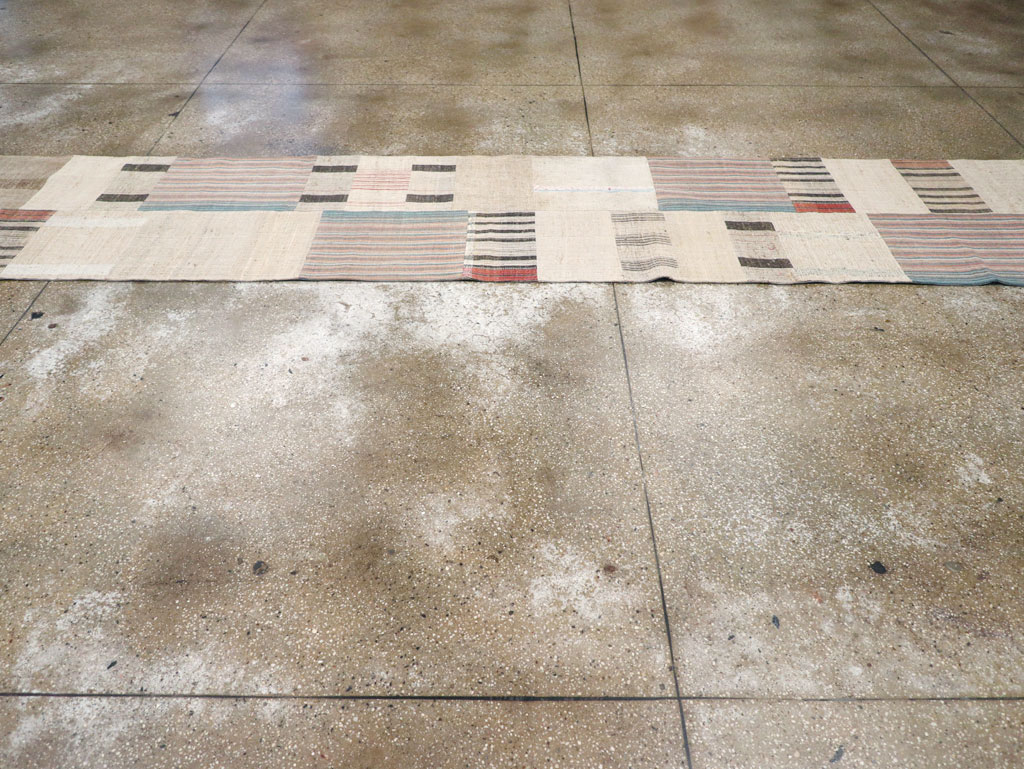 Vintage Turkish Flatweave Runner, No.31310 - Staging