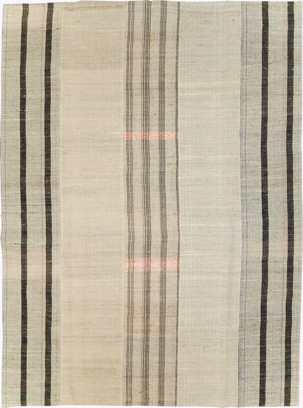 Vintage Turkish Flatweave Kilim Room Size Carpet, No.31313 - Staging