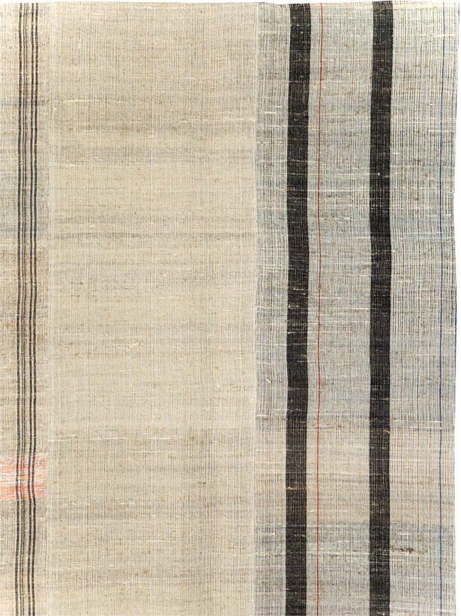 Vintage Turkish Flatweave Kilim Room Size Carpet, No.31313 - Staging