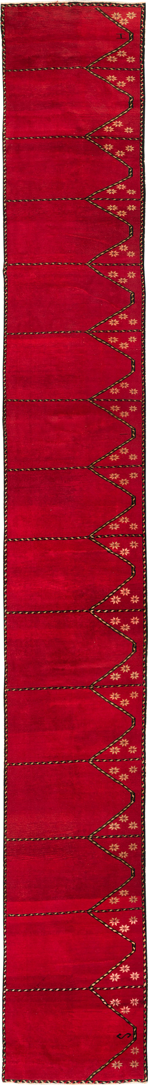 Vintage Turkish Anatolian Long Runner, No.31319 - Staging