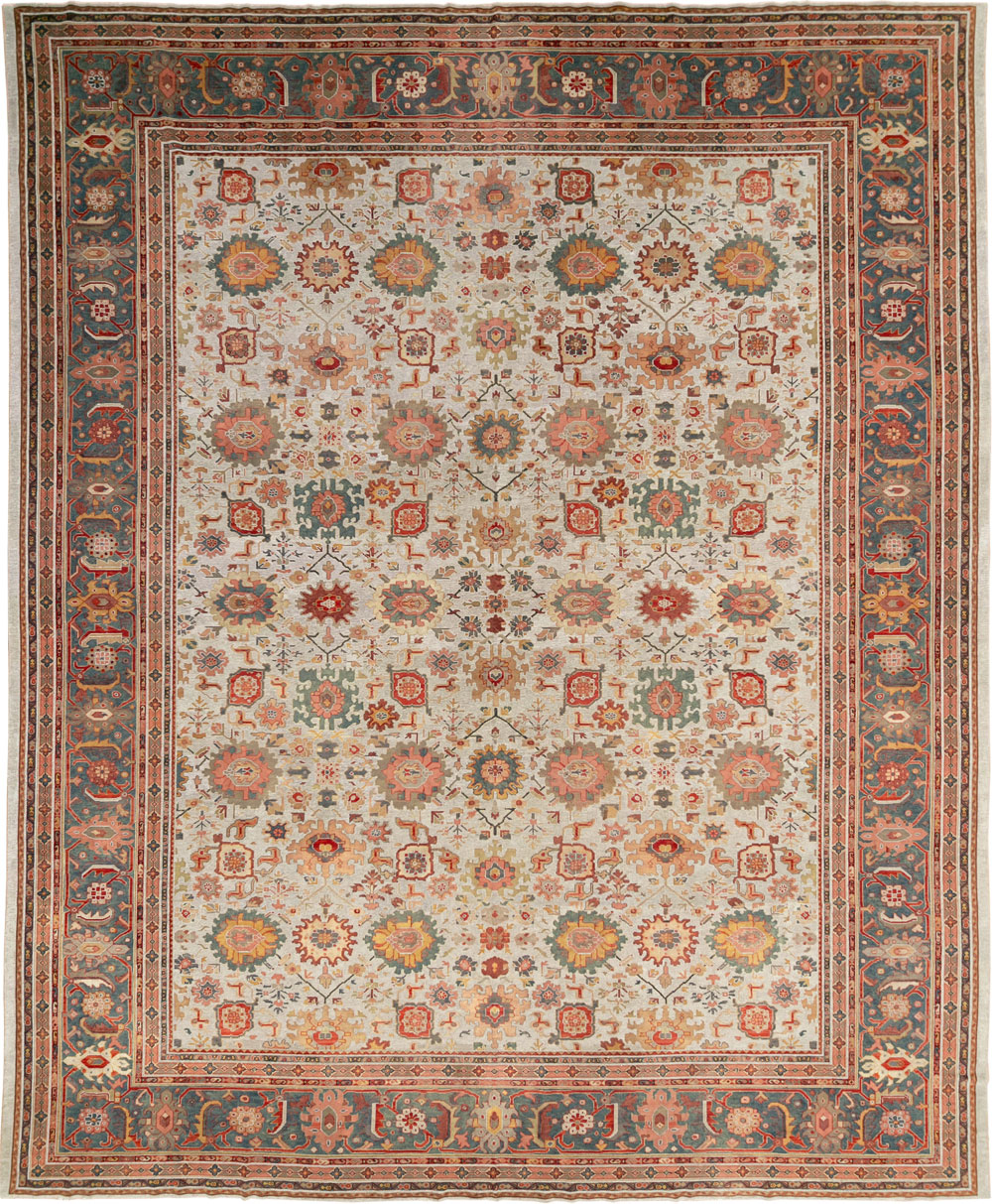 Antique European Mahal Oversize Carpet, No.31326 - Staging