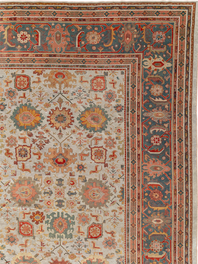 Antique European Mahal Oversize Carpet, No.31326 - Staging