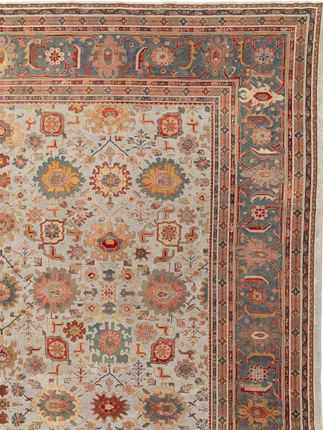 Antique European Mahal Oversize Carpet, No.31326 - Staging