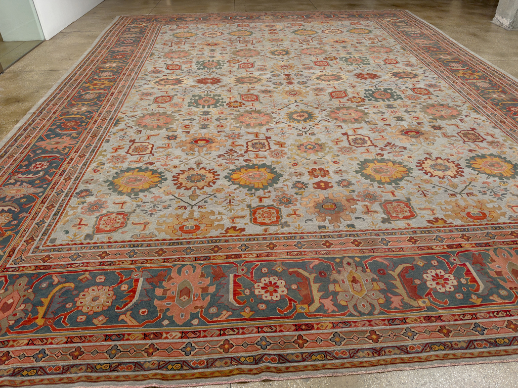 Antique European Mahal Oversize Carpet, No.31326 - Staging