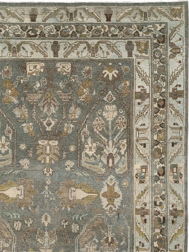 Antique Persian Malayer Wide Gallery Runner, No.31341 - Staging