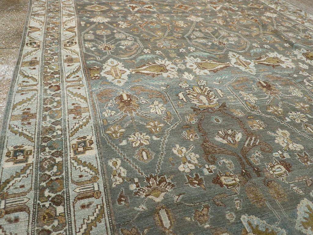 Antique Persian Malayer Wide Gallery Runner, No.31341 - Staging
