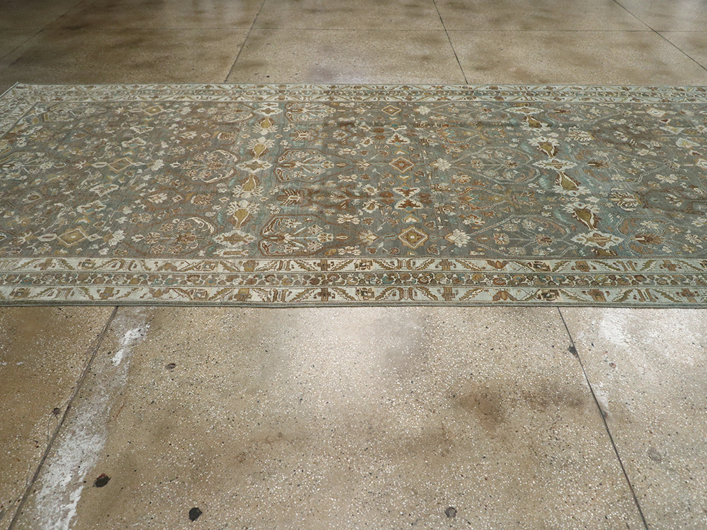 Antique Persian Malayer Wide Gallery Runner, No.31341 - Staging