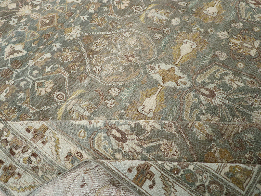 Antique Persian Malayer Wide Gallery Runner, No.31341 - Staging