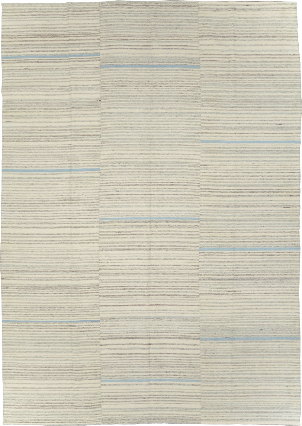 Contemporary Turkish Flatweave Kilim Room Size Carpet, No.31355 - Staging