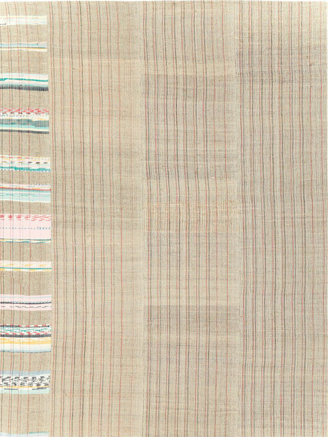 Modern Turkish Flatweave Large Room Size Carpet, No.31357 - Staging