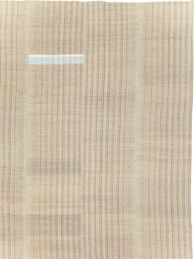 Modern Turkish Flatweave Large Room Size Carpet, No.31357 - Staging