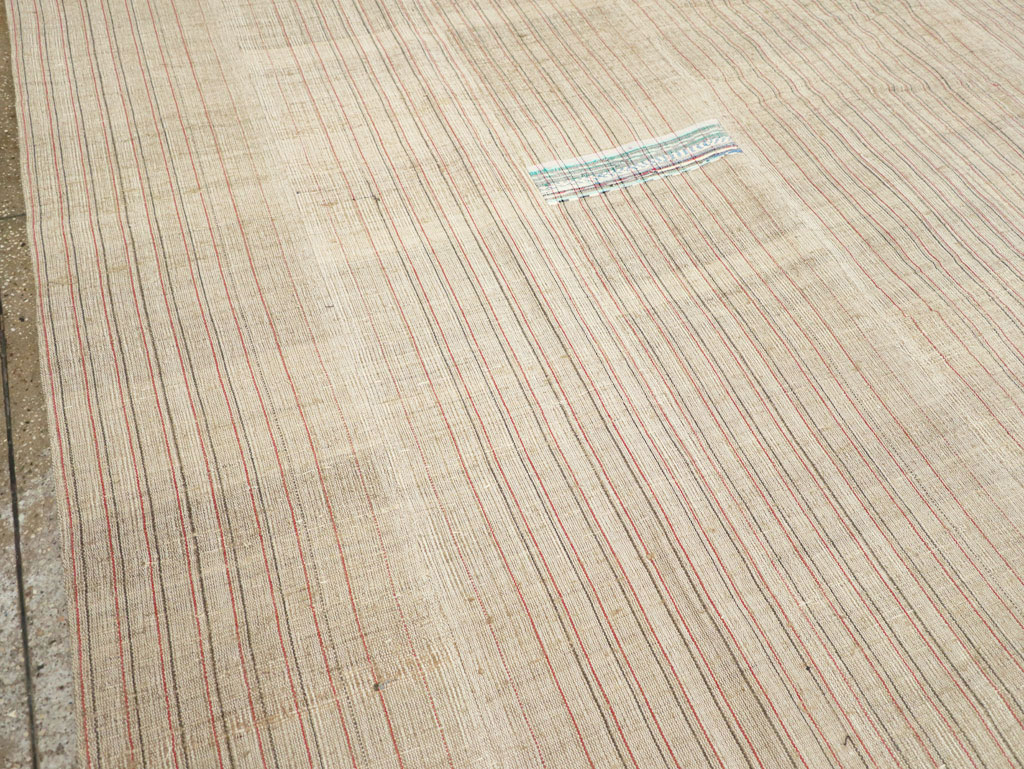 Modern Turkish Flatweave Large Room Size Carpet, No.31357 - Staging