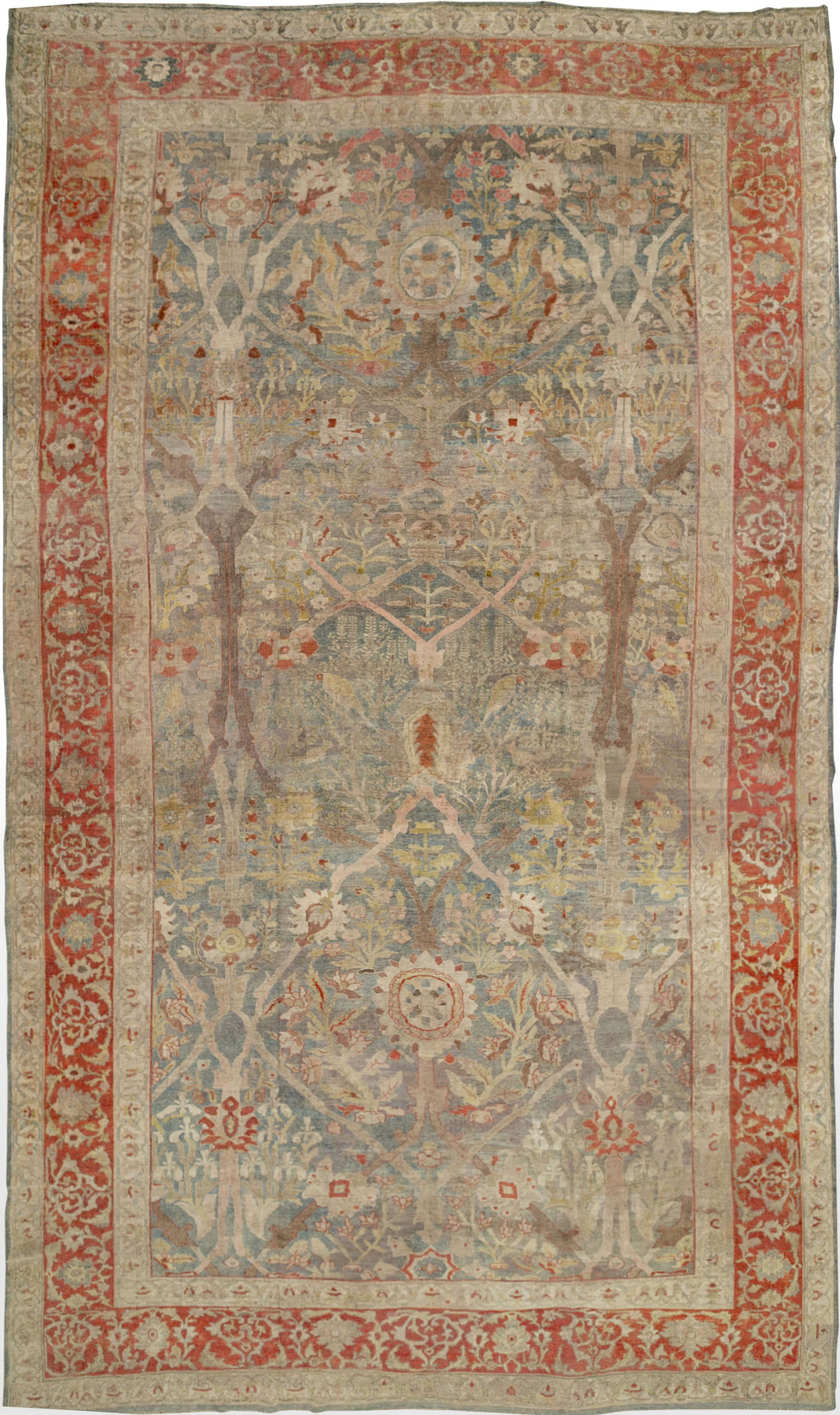 Antique Persian Bidjar Oversize Carpet, No.31358 - Staging