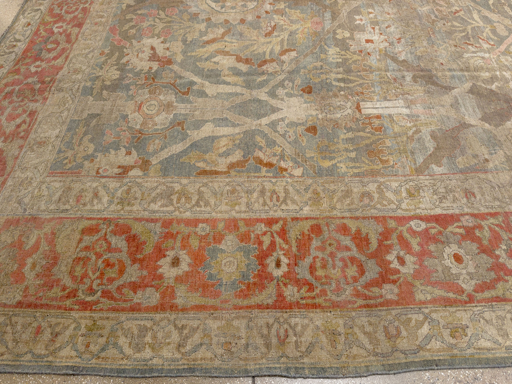 Antique Persian Bidjar Oversize Carpet, No.31358 - Staging