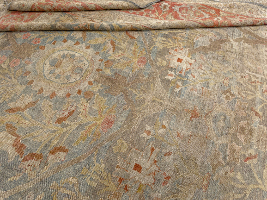Antique Persian Bidjar Oversize Carpet, No.31358 - Staging