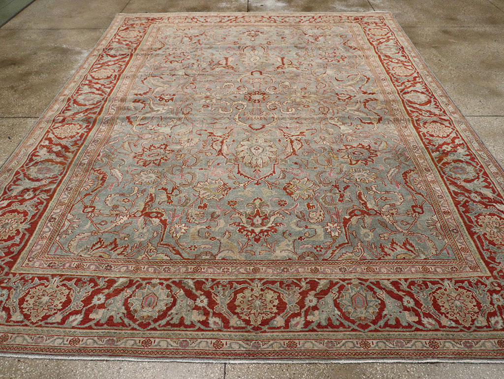 Antique Persian Malayer Room Size Carpet, No.31369 - Staging