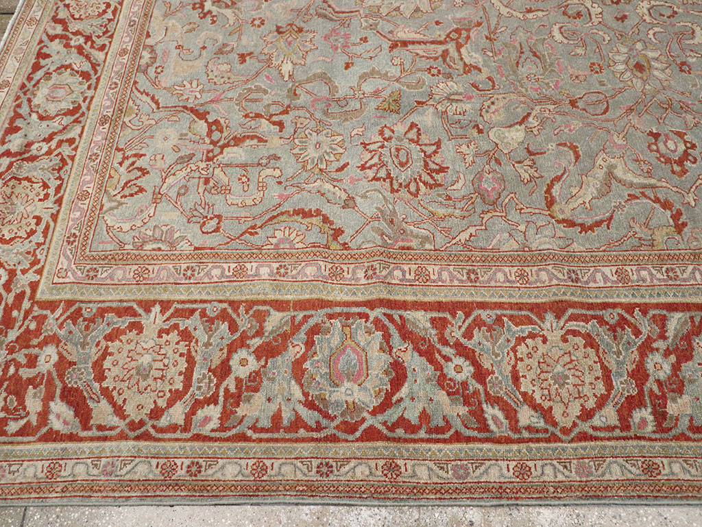 Antique Persian Malayer Room Size Carpet, No.31369 - Staging