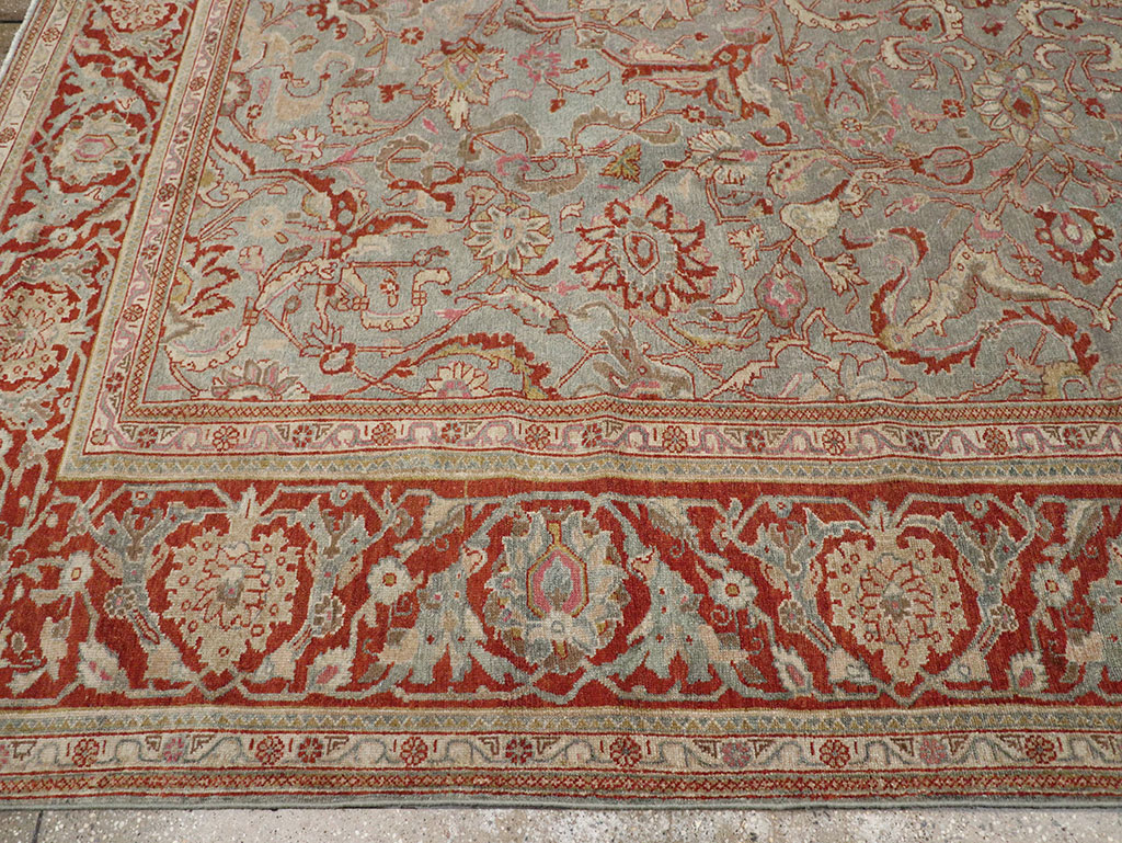 Antique Persian Malayer Room Size Carpet, No.31369 - Staging