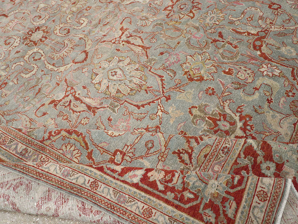 Antique Persian Malayer Room Size Carpet, No.31369 - Staging