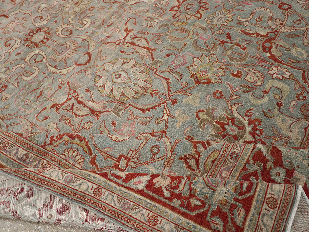 Antique Persian Malayer Room Size Carpet, No.31369 - Staging