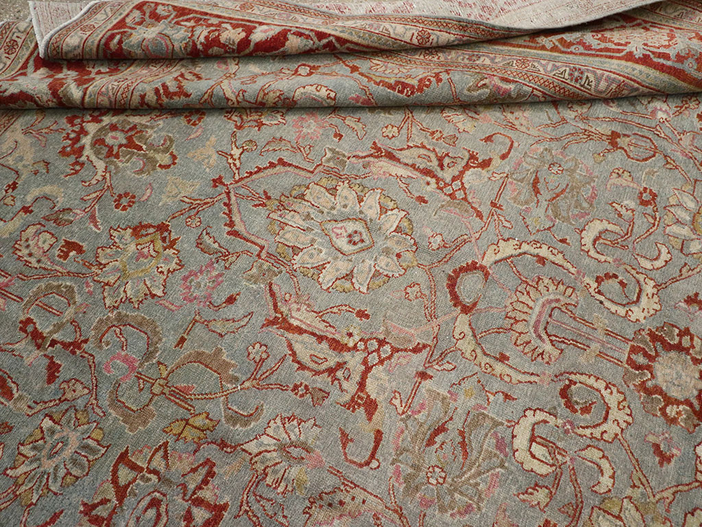 Antique Persian Malayer Room Size Carpet, No.31369 - Staging