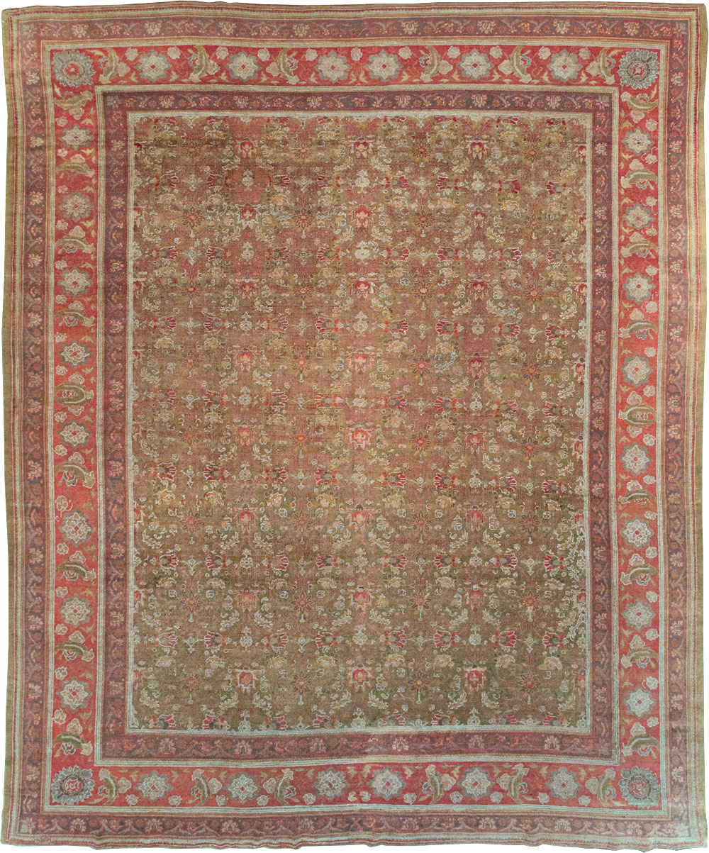 Antique Turkish Herekeh Large Carpet, No.31379 - Staging