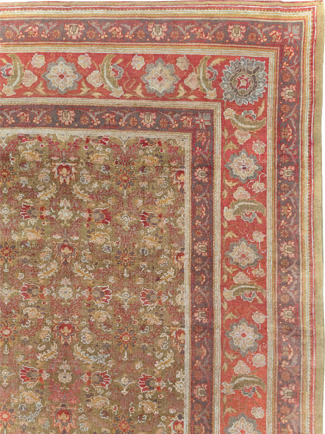 Antique Turkish Herekeh Large Carpet, No.31379 - Staging