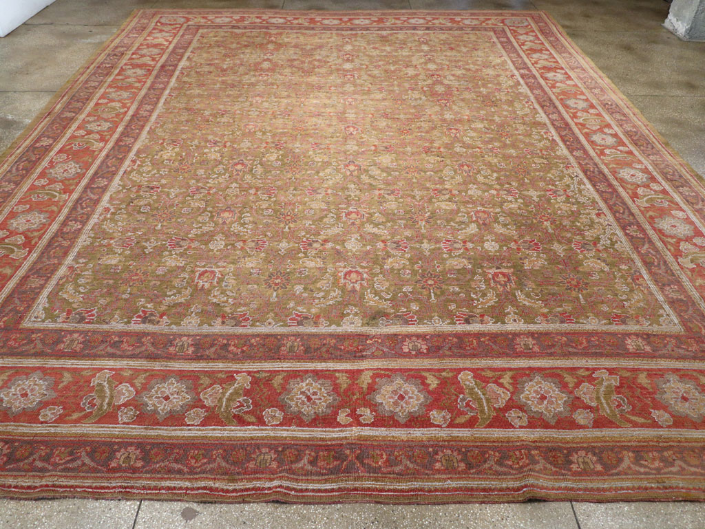 Antique Turkish Herekeh Large Carpet, No.31379 - Staging