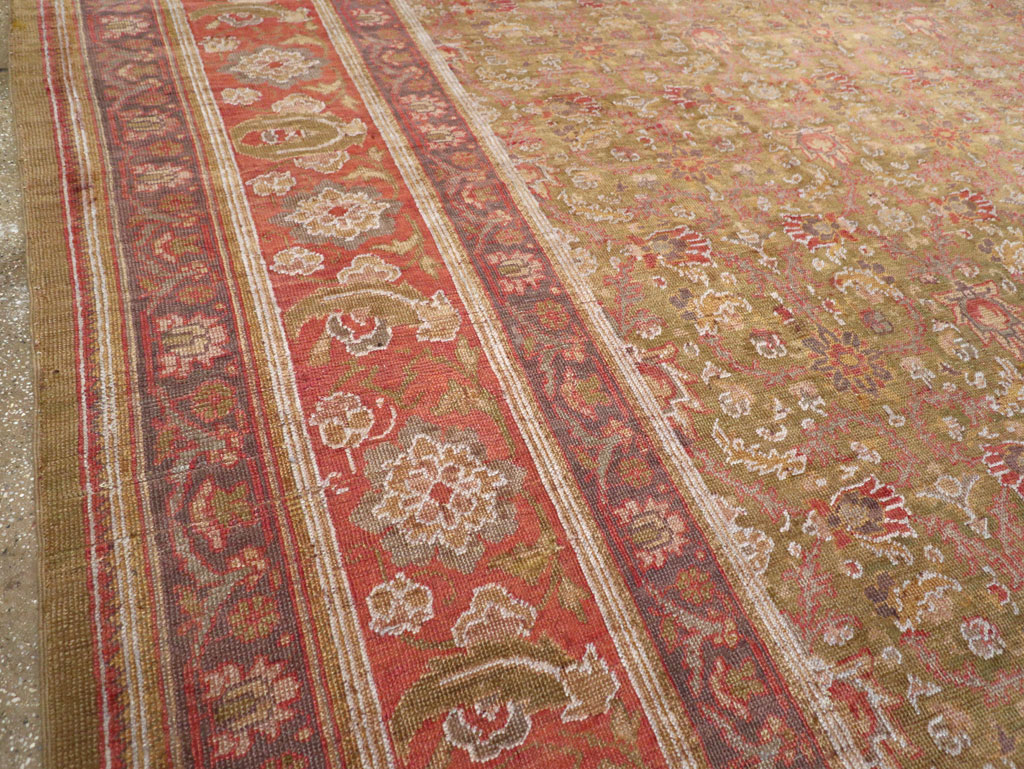 Antique Turkish Herekeh Large Carpet, No.31379 - Staging