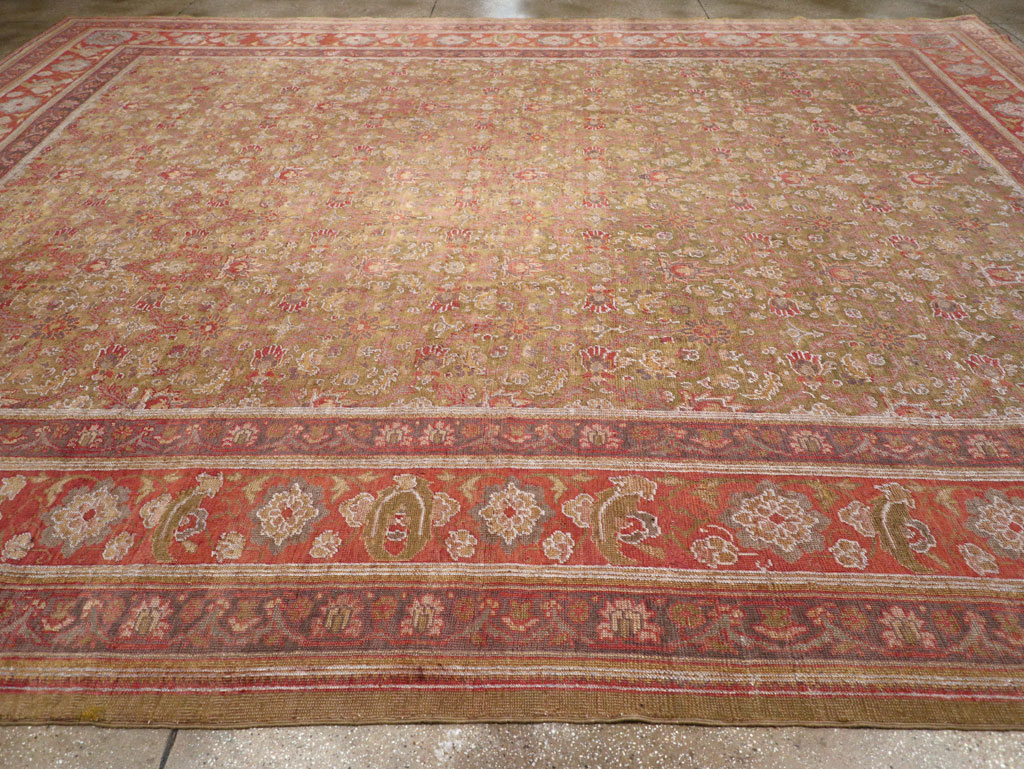 Antique Turkish Herekeh Large Carpet, No.31379 - Staging