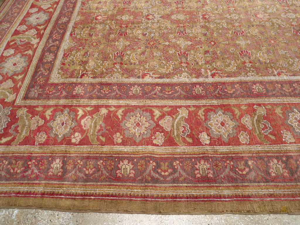 Antique Turkish Herekeh Large Carpet, No.31379 - Staging