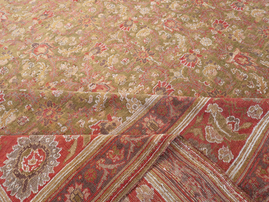 Antique Turkish Herekeh Large Carpet, No.31379 - Staging