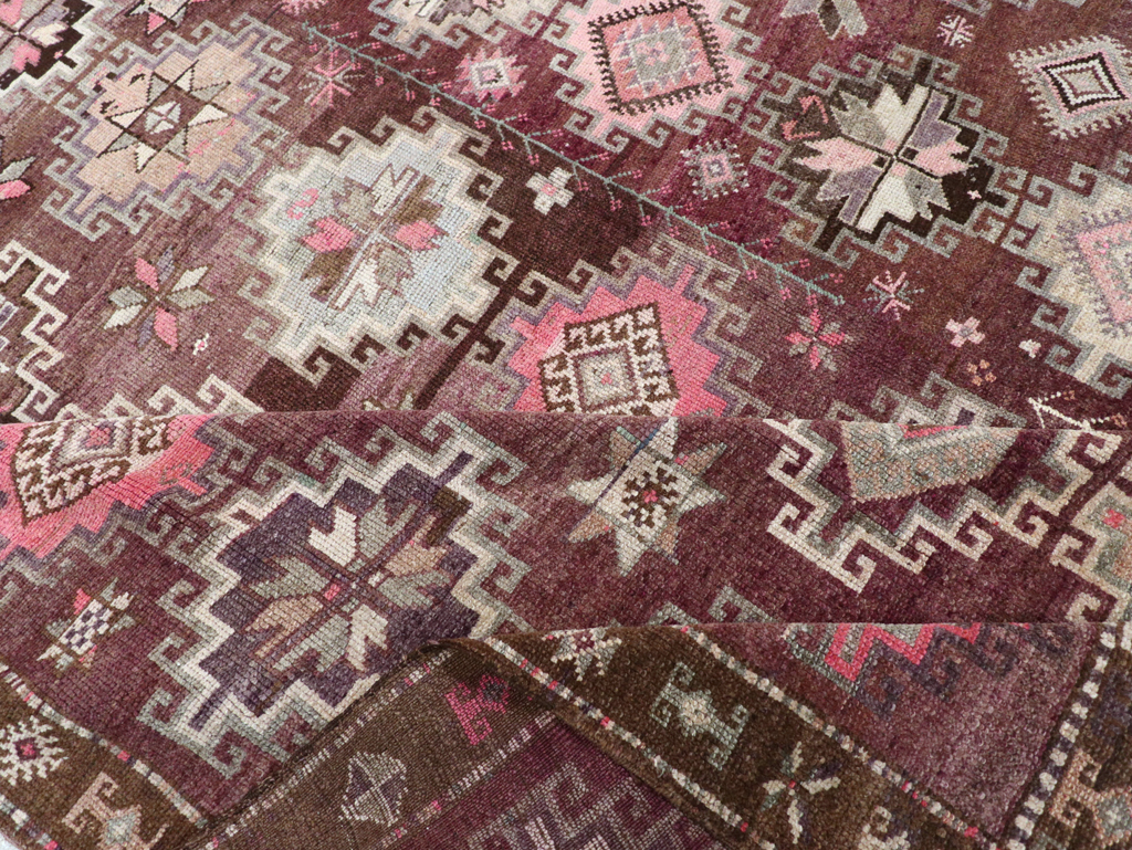 Vintage Turkish Anatolian Room Size Carpet, No.31399 - Staging