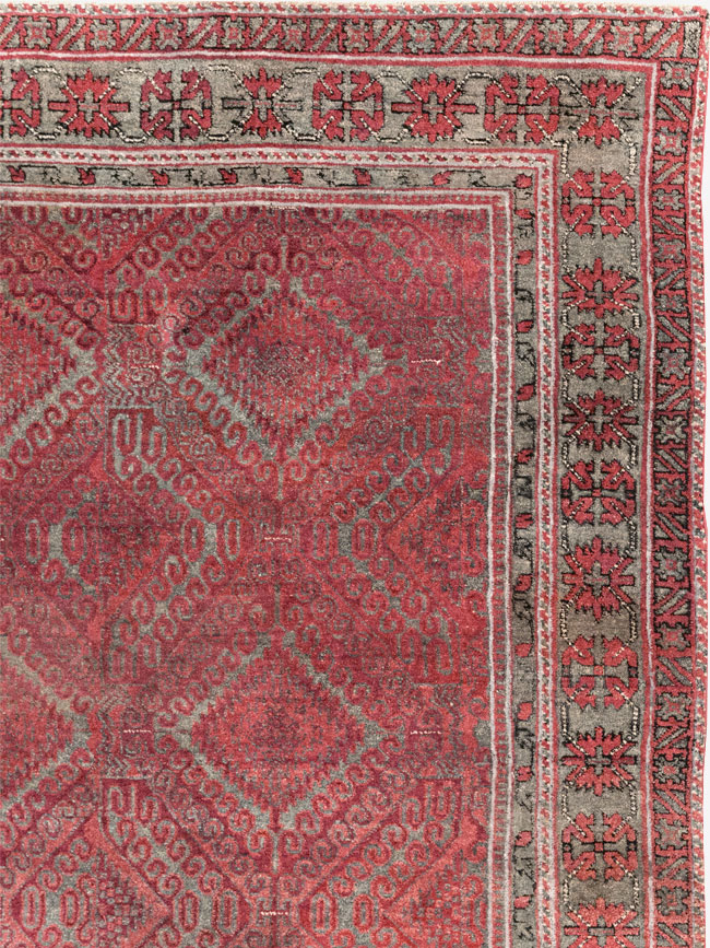 Antique Indian Agra Room Size Carpet, No.31403 - Staging