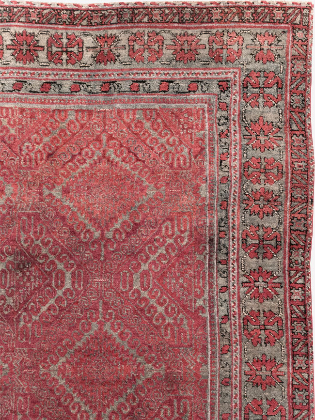 Antique Indian Agra Room Size Carpet, No.31403 - Staging