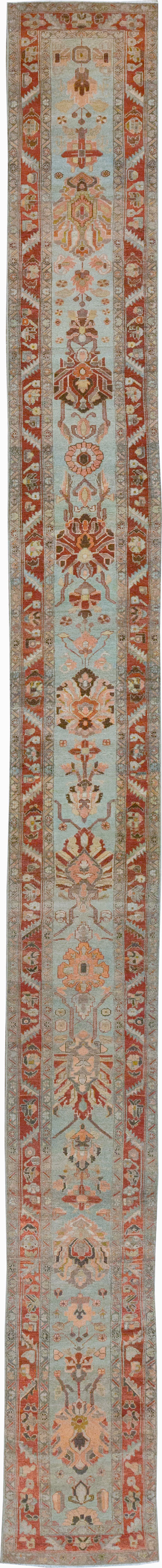 Antique Persian Bidjar Long Runner, No.31406 - Staging